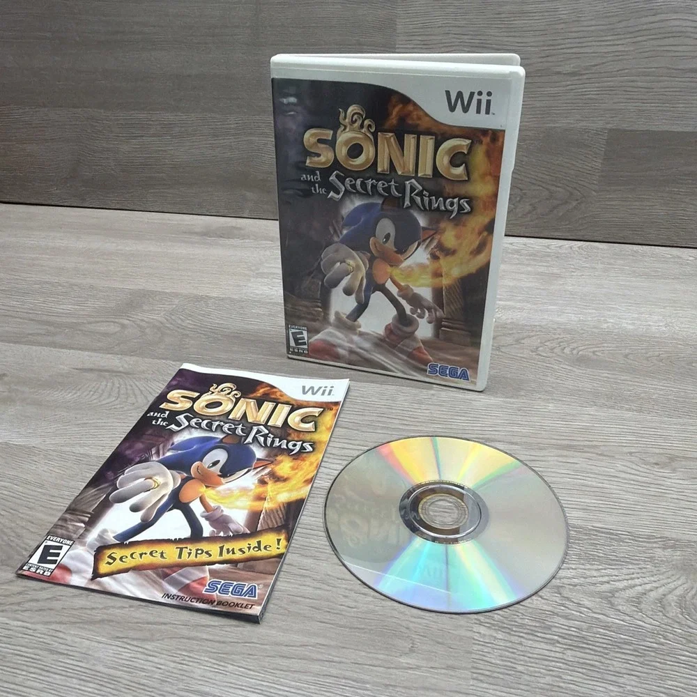 Sonic and the Secret Rings Nintendo Wii Complete W/ Manual Tested Disc Excellent